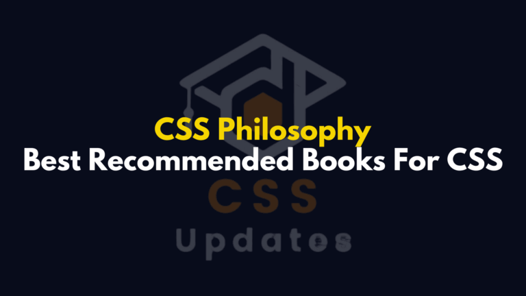 Philosophy Books for CSS