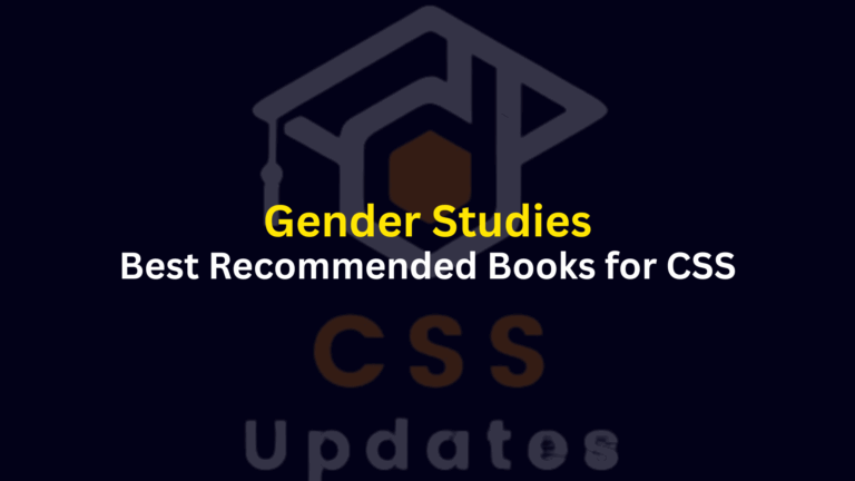 Books for CSS Gender Studies