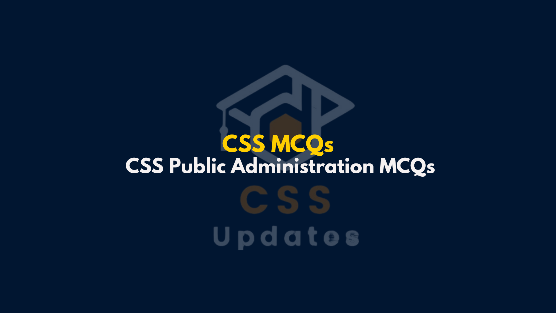 CSS English Precis and Composition MCQs